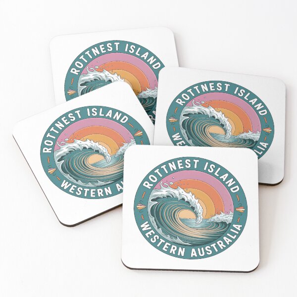 Artikelvorschau, Rottnest Island Wave – Retro-Reisedesign für Westaustralien entworfen und verkauft von VividOrganica.