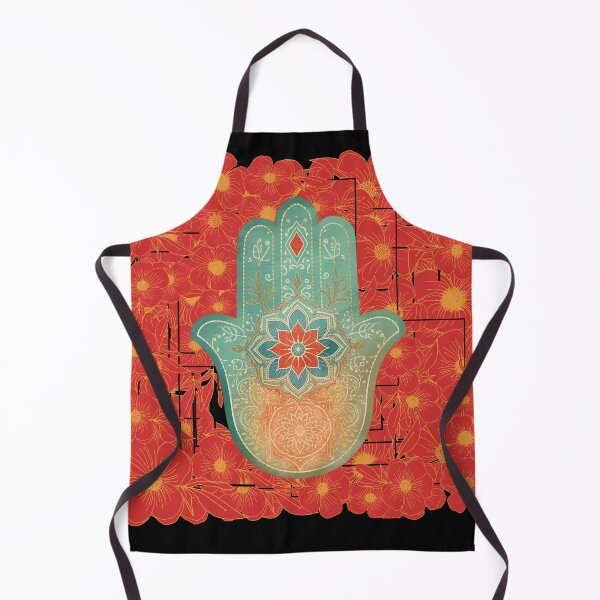 Item preview, Floral Hamsa with Mandala – Spiritual Protection and Vital Energy designed and sold by JuanaDesigns.