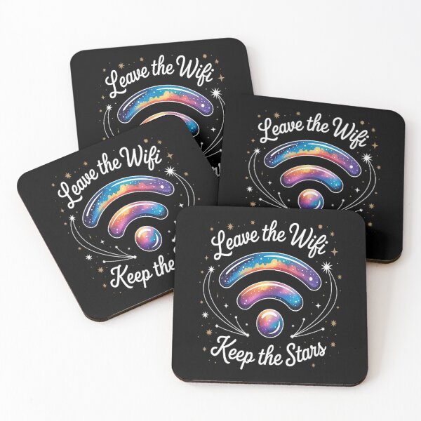 Item preview, Leave the WiFi Keep the Stars Camping Vibes designed and sold by TheRetroStyle.