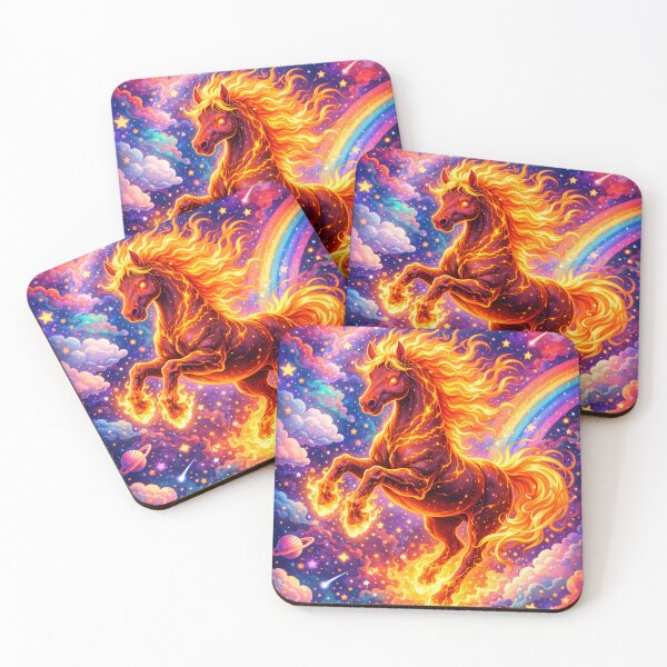 Item preview, Nebula Fire Horse designed and sold by mindmadecrafts.