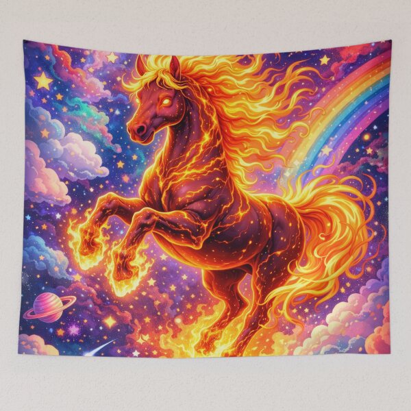 Item preview, Nebula Fire Horse designed and sold by mindmadecrafts.
