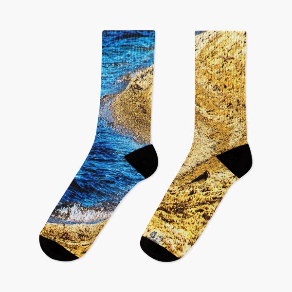 Item preview, Color Print, Abstract Art ,Golden Shore Contours designed and sold by IdoFriedmanArt.