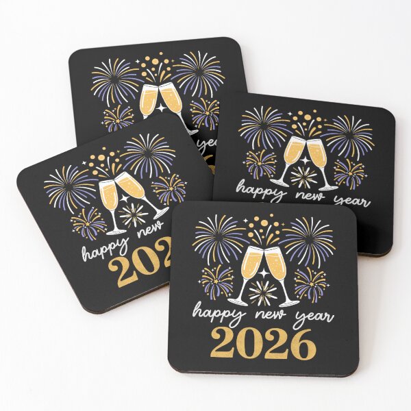Item preview, Happy New Year 2026 Champagne Fireworks Celebration designed and sold by FreshVibe Prints.