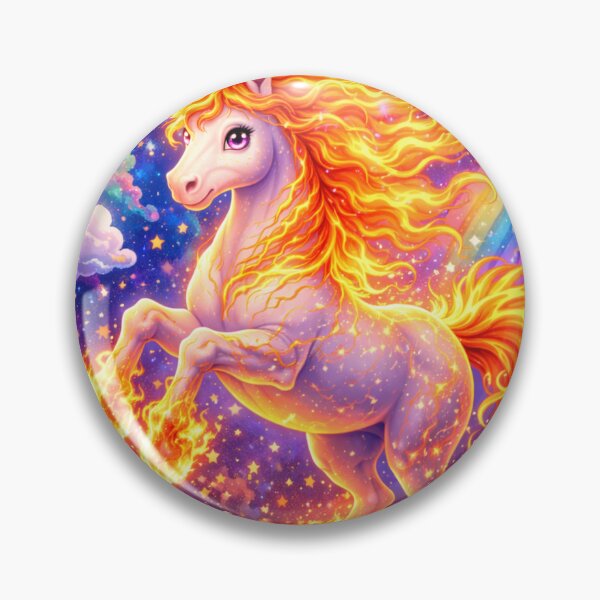 Item preview, Fire Nebula Unicorn designed and sold by mindmadecrafts.