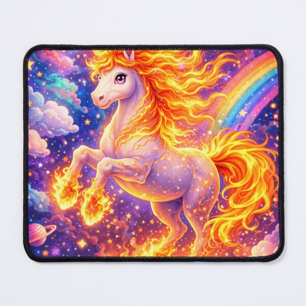 Item preview, Fire Nebula Unicorn designed and sold by mindmadecrafts.
