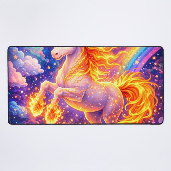 Item preview, Fire Nebula Unicorn designed and sold by mindmadecrafts.
