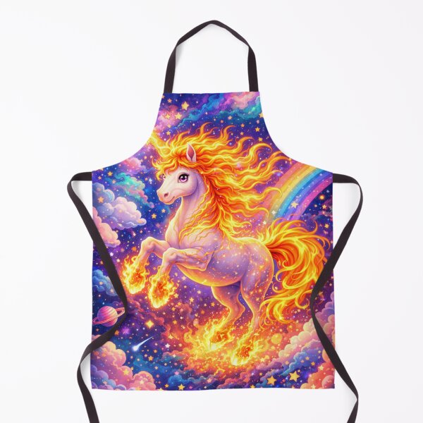 Item preview, Fire Nebula Unicorn designed and sold by mindmadecrafts.