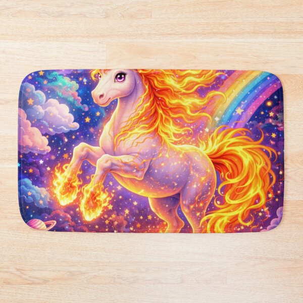 Item preview, Fire Nebula Unicorn designed and sold by mindmadecrafts.