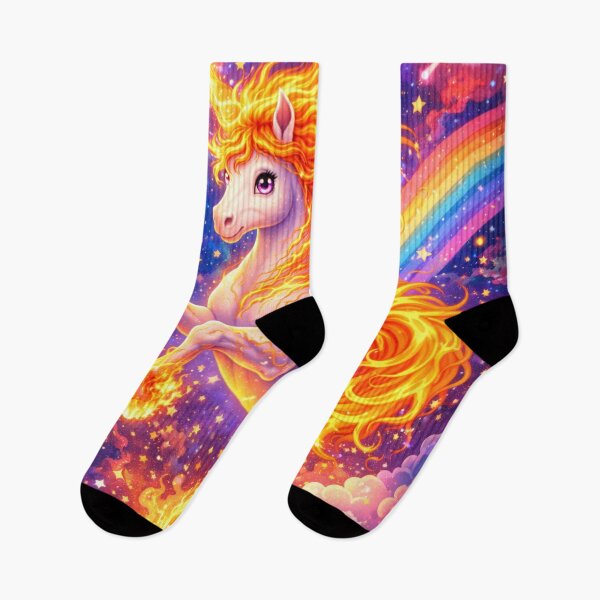 Item preview, Fire Nebula Unicorn designed and sold by mindmadecrafts.