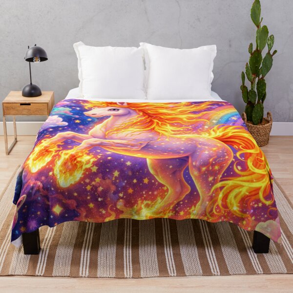 Item preview, Fire Nebula Unicorn designed and sold by mindmadecrafts.