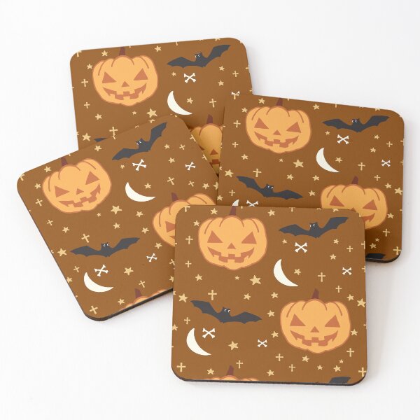 Item preview, Halloween scary pumpkin head bats cute pattern designed and sold by Innet.