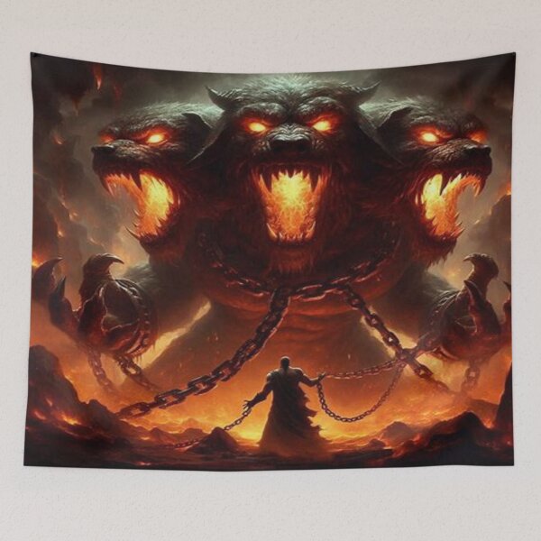 Item preview, Cerberus Guardian of the Underworld - Epic Greek Mythology Art designed and sold by FaresTes.