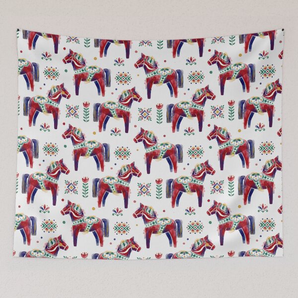 Item preview, Folk Horse Seamless Pattern – Year of the Horse Inspired Watercolor Design designed and sold by arnalogard.