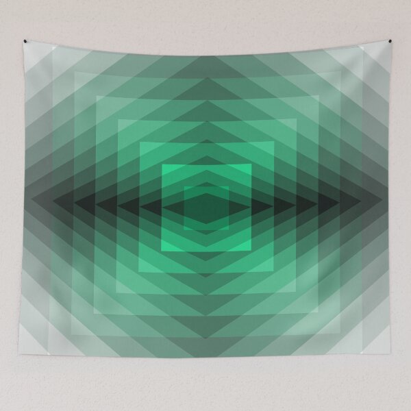 Item preview, Geometric Layout In Green, Geometric Abstraction, Abstract Art designed and sold by DDJust4U.
