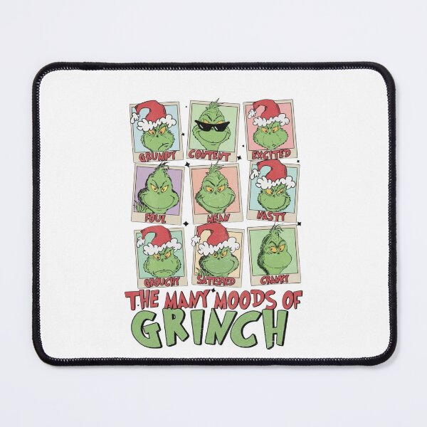 Item preview, The Many Moods of Grinch – Funny Christmas Mood Chart designed and sold by kyokyyosei.