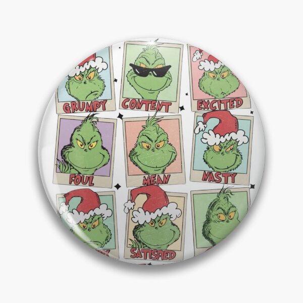 Item preview, The Many Moods of Grinch – Funny Christmas Mood Chart designed and sold by kyokyyosei.