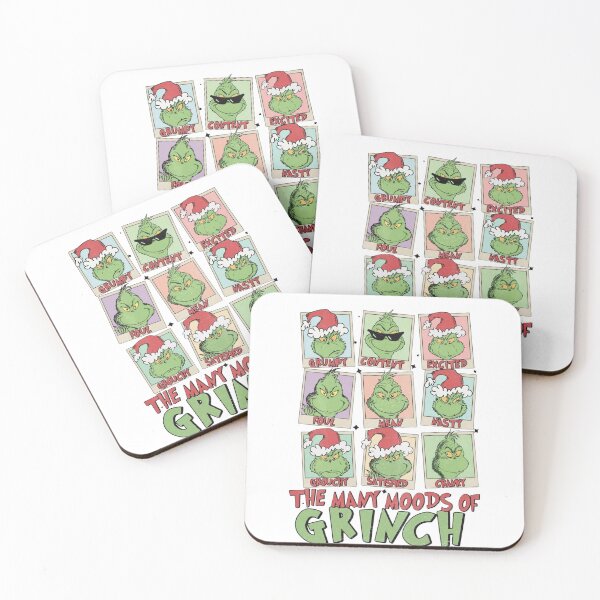 Item preview, The Many Moods of Grinch – Funny Christmas Mood Chart designed and sold by kyokyyosei.
