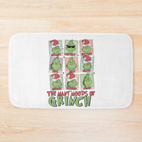 Item preview, The Many Moods of Grinch – Funny Christmas Mood Chart designed and sold by kyokyyosei.
