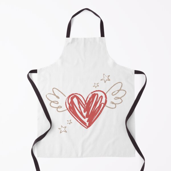Item preview, sketched heart with wings designed and sold by jkrphoto.