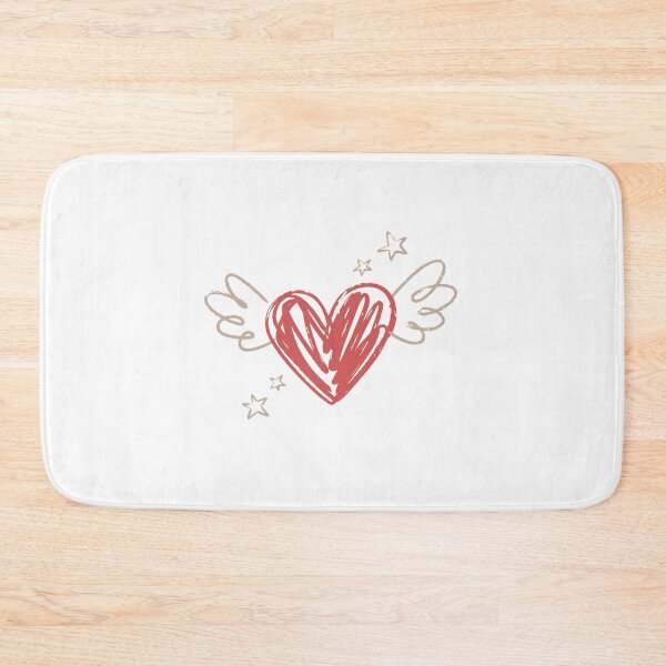 Item preview, sketched heart with wings designed and sold by jkrphoto.