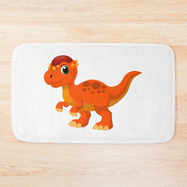 Item preview, Cute Orange Baby Dinosaur Cartoon Character designed and sold by LunaPixelStudio.