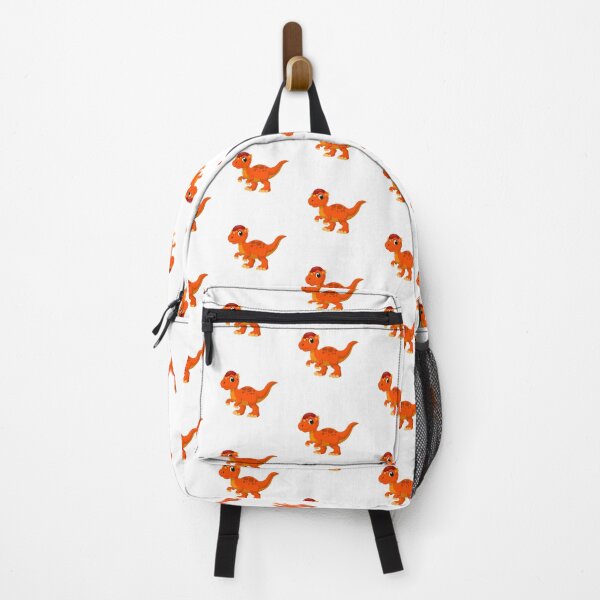 Item preview, Cute Orange Baby Dinosaur Cartoon Character designed and sold by LunaPixelStudio.