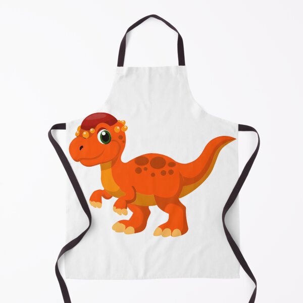 Item preview, Cute Orange Baby Dinosaur Cartoon Character designed and sold by LunaPixelStudio.