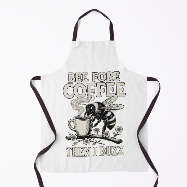 Item preview, Bee Fore Coffee Then I Buzz – Funny Coffee Lover Bee designed and sold by MukuMint.
