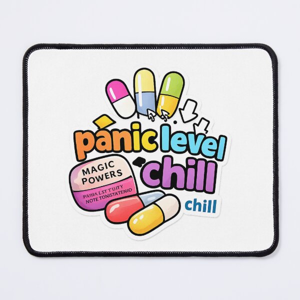 Item preview, Panic Level Chill Cute Pills designed and sold by Mastermind-Art.