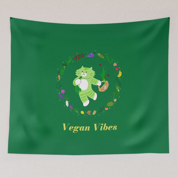 Item preview, Vegan Vibes : Dudu the Vegan Cat designed and sold by afternoon glow.