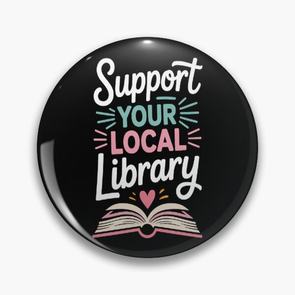 Item preview, Support Your Local Library I Bookworms Nerds designed and sold by NicolaMail.