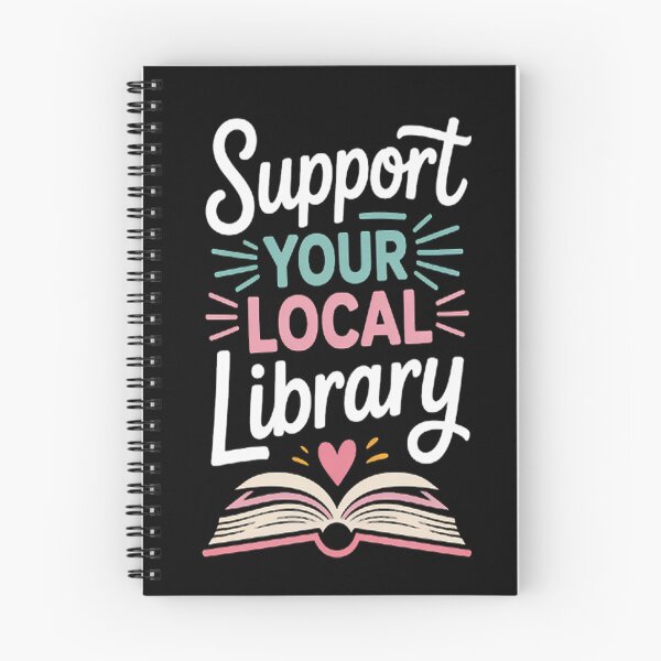 Item preview, Support Your Local Library I Bookworms Nerds designed and sold by NicolaMail.
