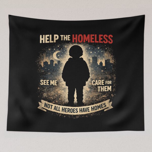 Item preview, Homeless Child Silhouette Awareness Design designed and sold by Maverickystore.