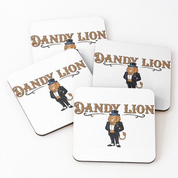Item preview, Dandy Lion - Funny Gentle-Man Animal Pun designed and sold by escapingtheprint.