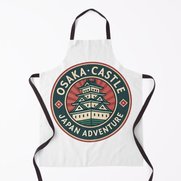 Item preview, Osaka Castle Retro Travel – Japan Adventure 70s Style  & Apparel Design designed and sold by VividOrganica.