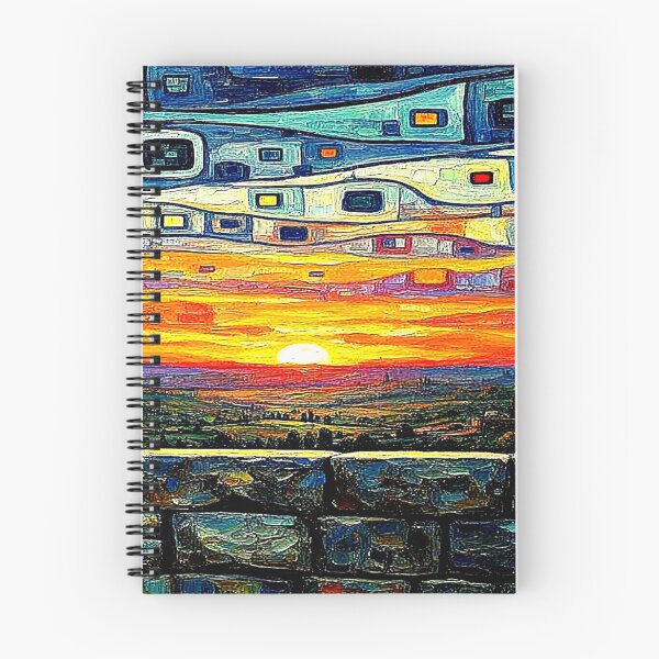 Item preview, Geometrically clouded landscape designed and sold by George Hutton Hunter.