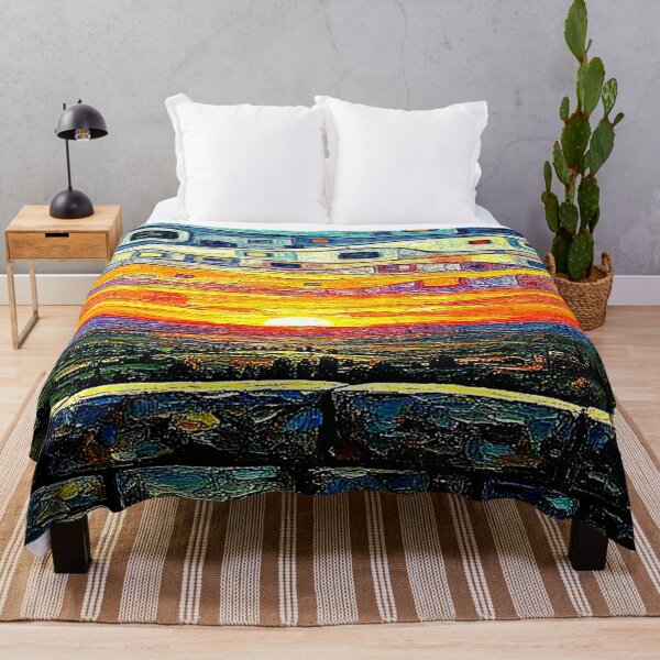 Item preview, Geometrically clouded landscape designed and sold by George Hutton Hunter.