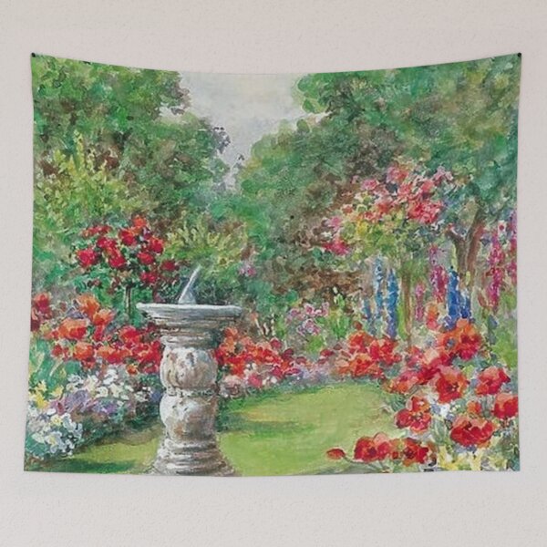 Item preview, Sundial with Ornamental Poppies designed and sold by tomorrowsart.
