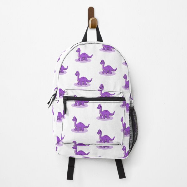 Item preview, Cute Purple Spotted Sauropod Dinosaur Cartoon designed and sold by LunaPixelStudio.