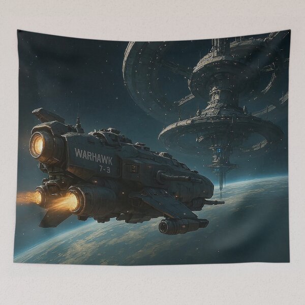 Item preview, Space Fighter Warhawk 7-3 Approaches For Docking designed and sold by nikkolaus.
