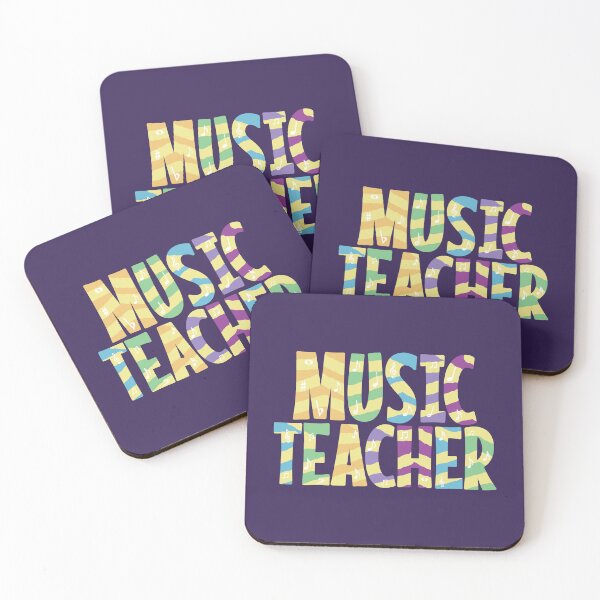 Item preview, Music Teacher multicolor text designed and sold by Think4Prints.