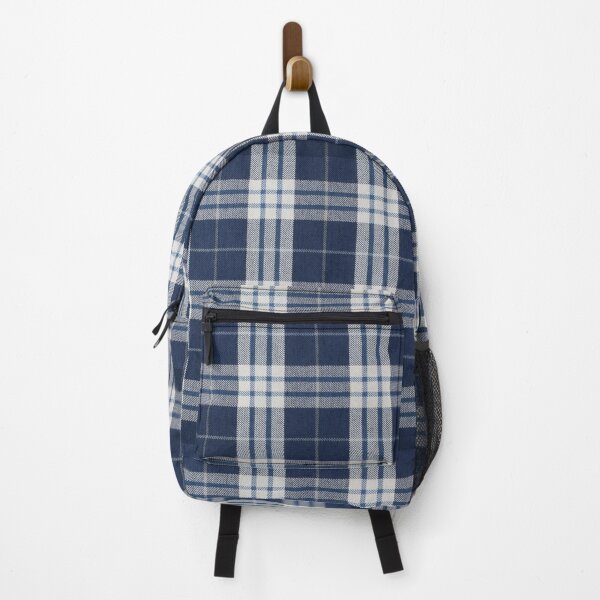 Item preview, Blue White Check Plaid Fabric Pattern designed and sold by LYFSTYLE.GEMS.
