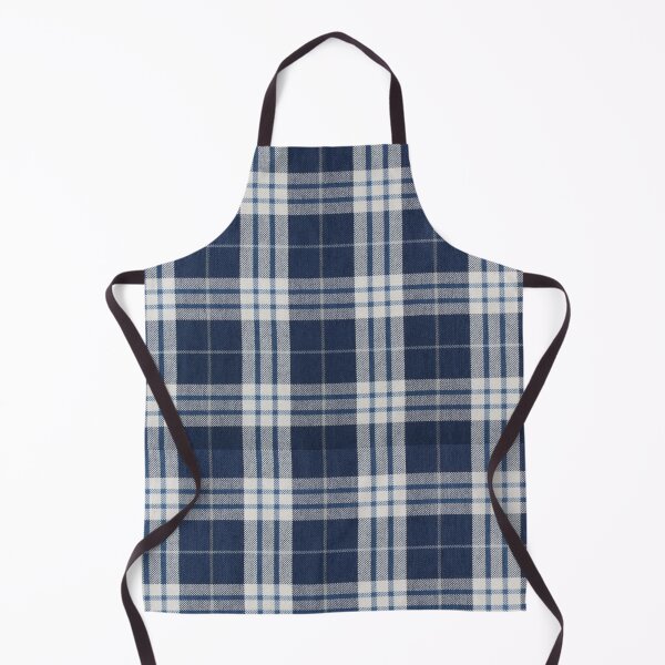 Item preview, Blue White Check Plaid Fabric Pattern designed and sold by LYFSTYLE GEMS.