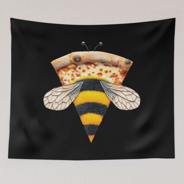 Item preview, Buzzing Bee Pizza Slice designed and sold by rottabujesl.