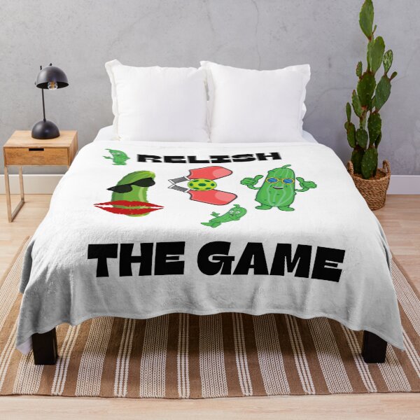 Item preview, Relish The Game Funny Pickleball Pun with Cool Pickle Characters designed and sold by Extremeallie.