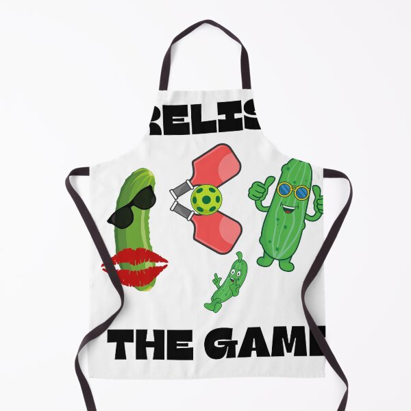 Item preview, Relish The Game Funny Pickleball Pun with Cool Pickle Characters designed and sold by Extremeallie.