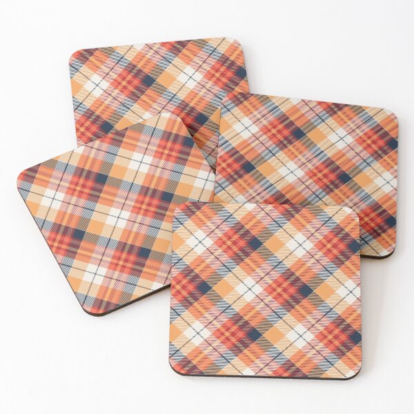 Item preview, Orange Blue Diagonal Plaid designed and sold by LYFSTYLE.GEMS.