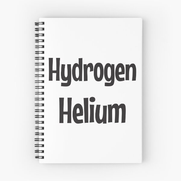 Item preview, Hydrogen  Helium gases in black text designed and sold by Think4Prints.