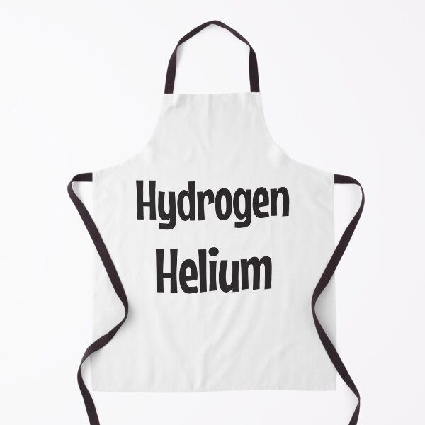 Item preview, Hydrogen  Helium gases in black text designed and sold by Think4Prints.