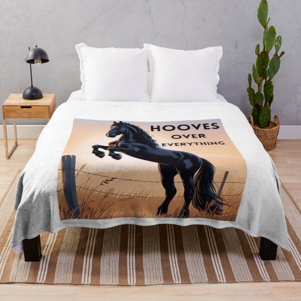 Item preview, Hooves Over Everything: Majestic Wild West Horse Graphic – Vintage Sunset, Equine Lover Gift, Equestrian Cowboy & Cowgirl, Cute Horse Design designed and sold by MagicShop3000.